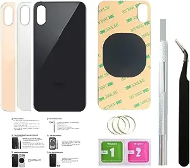 iPhone XS (No Logo) Back Glass Replacement White