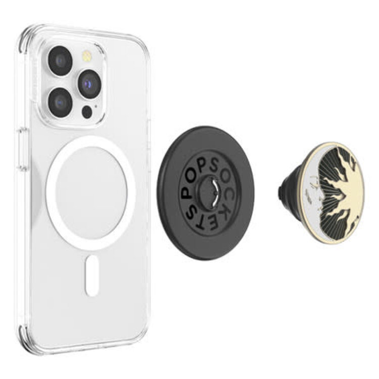 PopSockets PopGrip For MagSafe Enamel w/Magnetic Ring Adapter Lunar Dreams