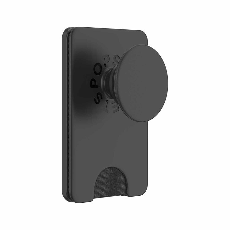PopSockets PopWallet+ for MagSafe Black w/ Adapter