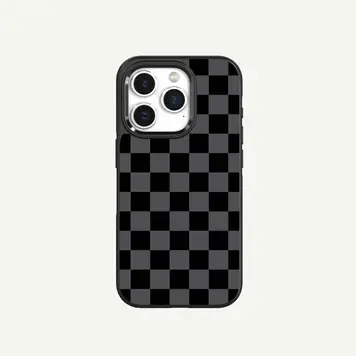 Caseco iPhone 15 Pro Fremont Grip Frost Case - Black Checkerboard