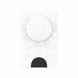 PopSockets PopWallet for MagSafe Blanc Fresh w/Magnetic Ring Adapter