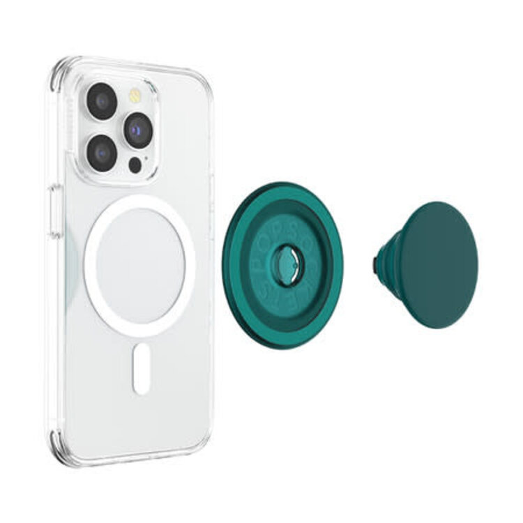 PopSockets PopGrip MagSafe Round w/ Adapter Ring Fresh Pine Soft Touch