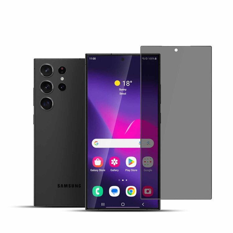 Samsung S24 Ultra Tempered Glass Screen Protector Privacy (22 Cases)