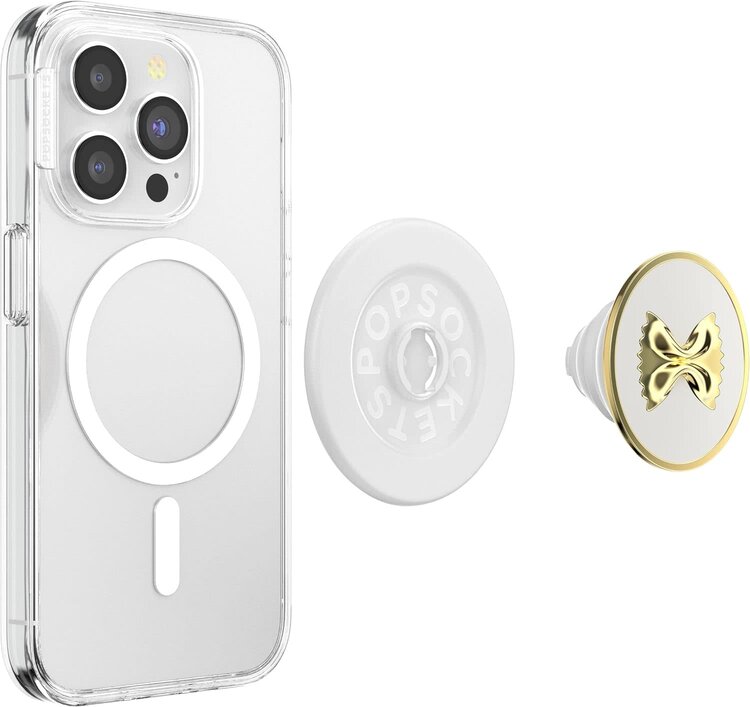 PopSockets PopGrip MagSafe Round w/ Adapter Ring Enamel Pasta