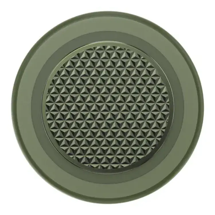 PopSockets PopGrip MagSafe Round w/ Adapter Ring Triangle Knurled Olive