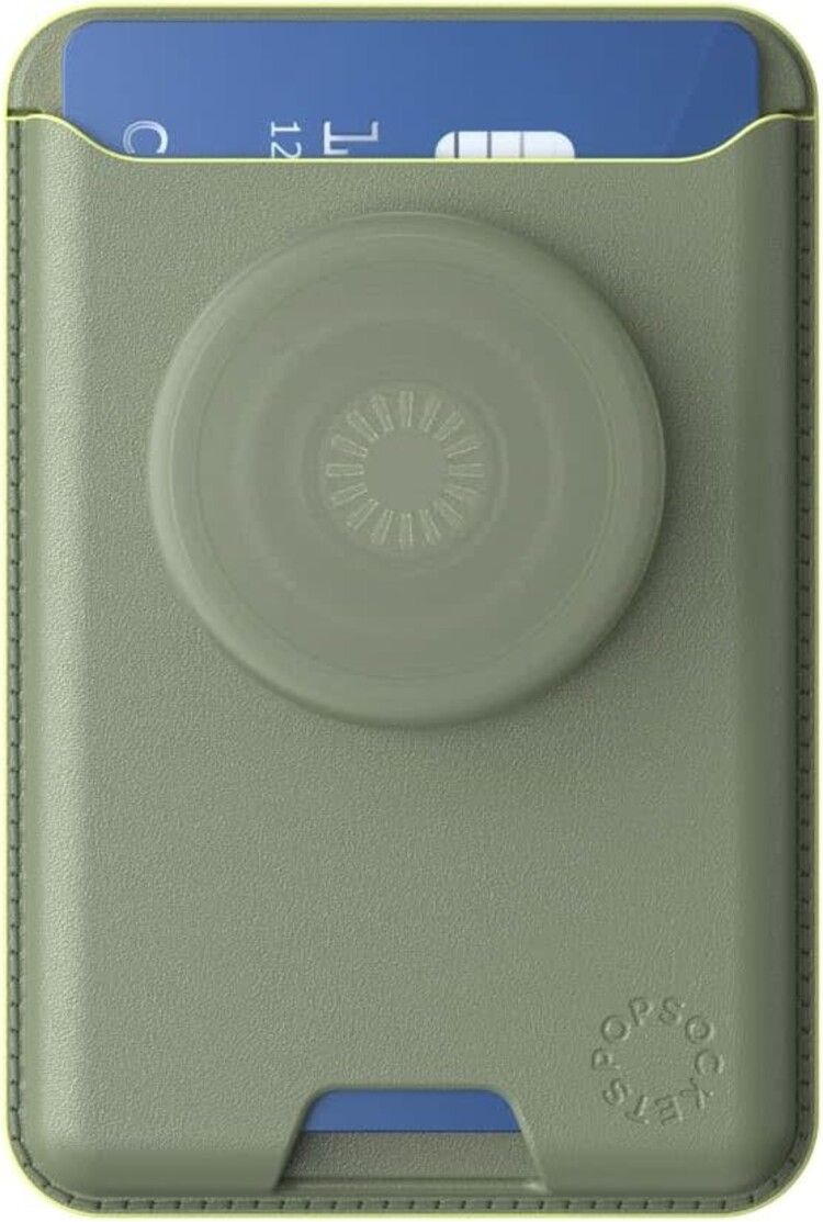 PopSockets Softgoods PopWallet+ MagSafe w/ Adapter Eucalyptus