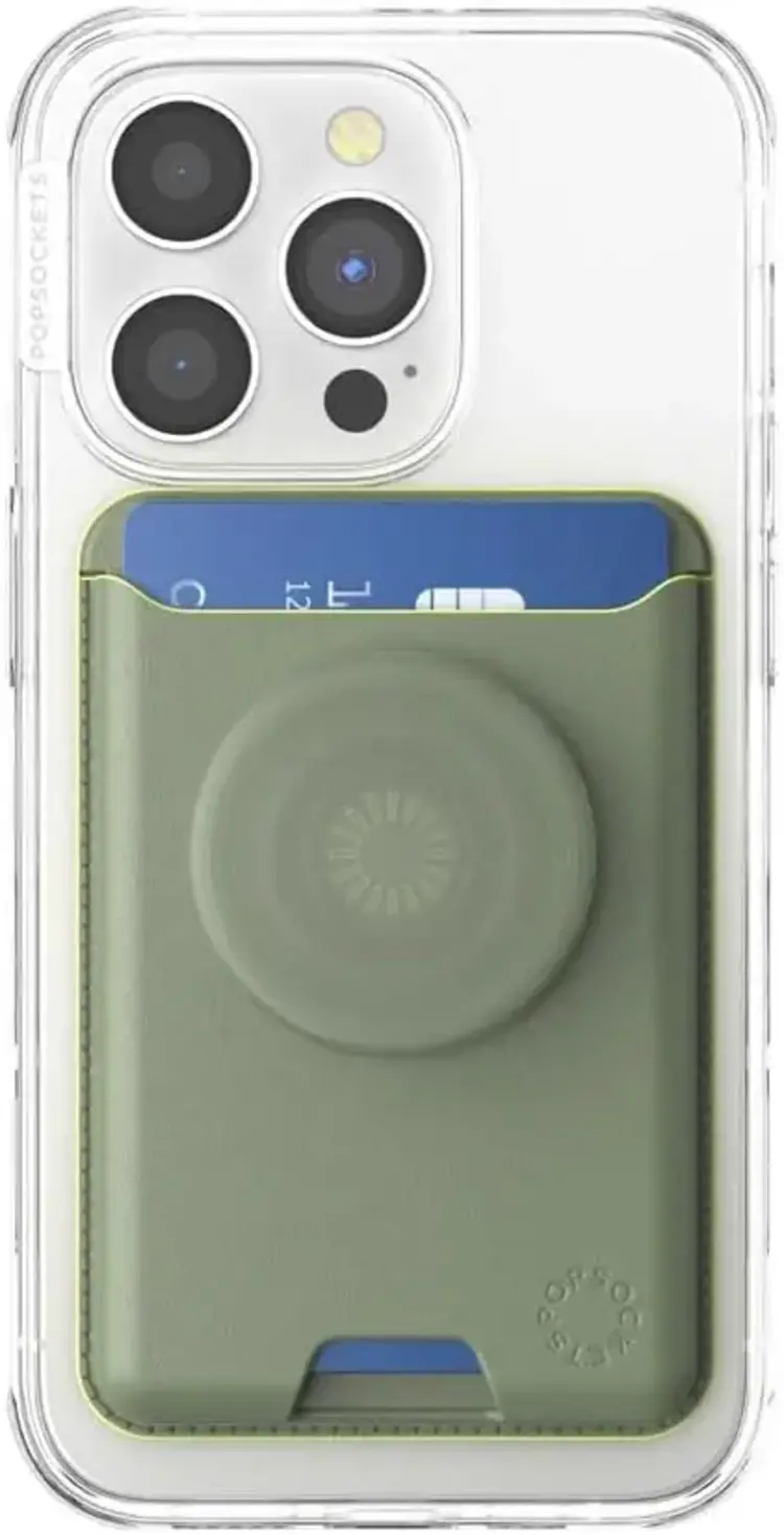 PopSockets Softgoods PopWallet+ MagSafe w/ Adapter Eucalyptus