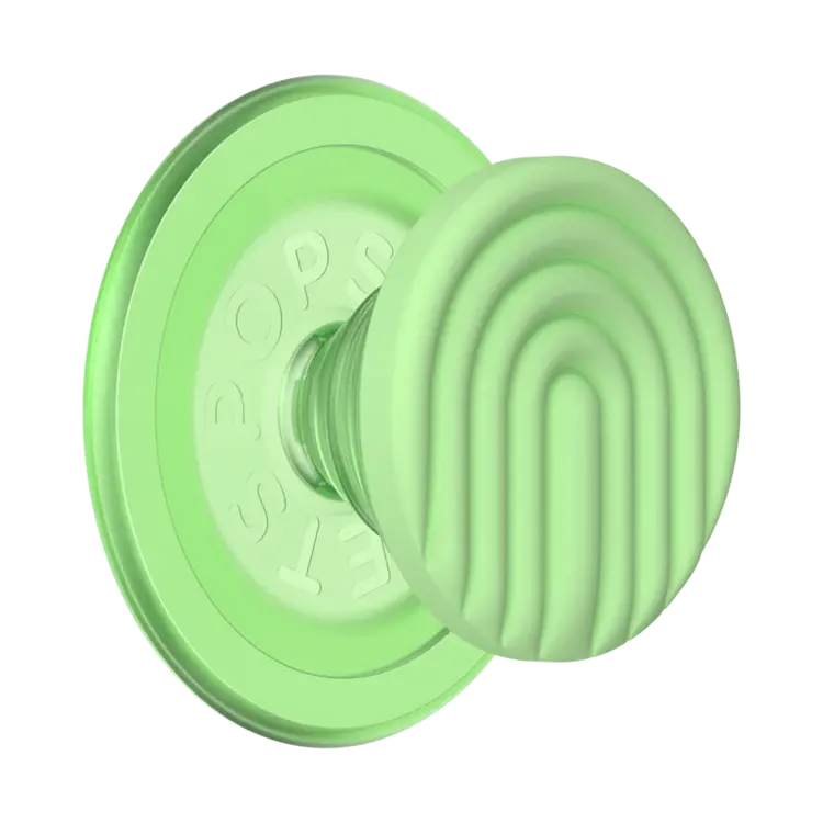 PopSockets PopGrip MagSafe Round w/Adapter Ring PopOut Curves Matcha Dew