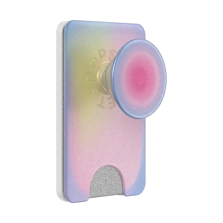 PopSockets PopWallet+ For MagSafe Round w/ Adapter Ring Aura