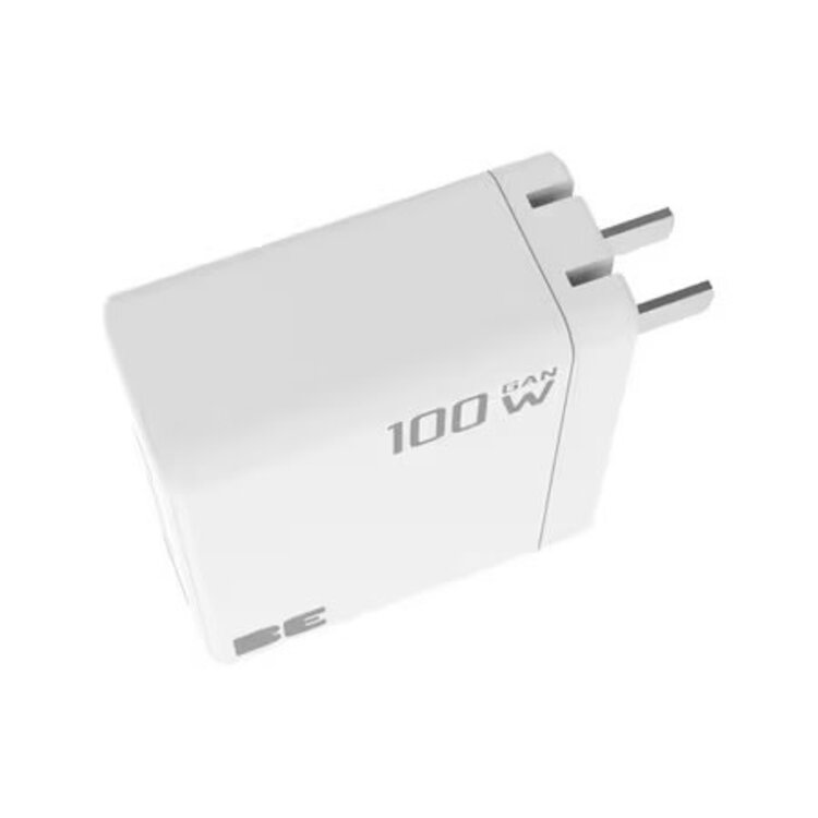 Blu Element Wall Charger Multi Port GaN 100W PD & QC3 Black