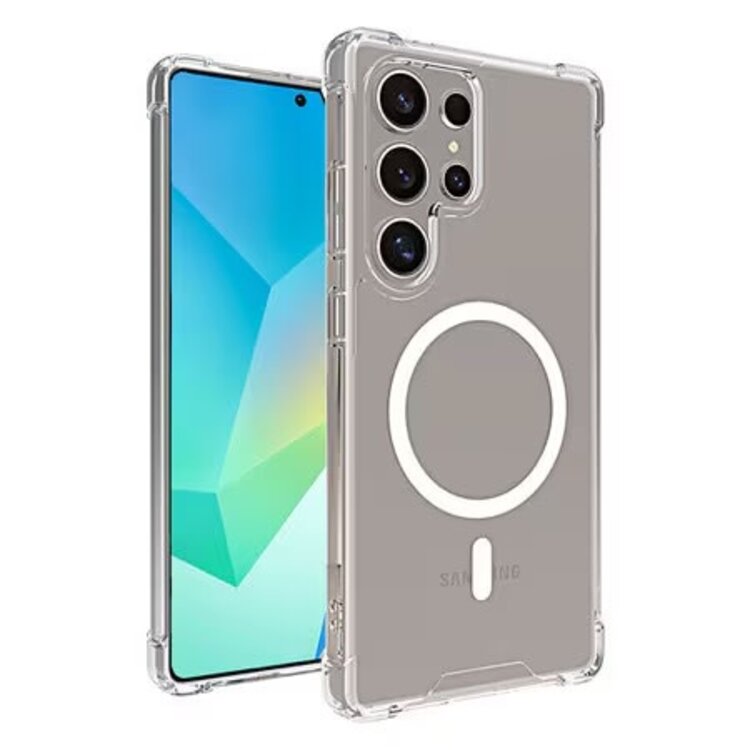 Blu Element Samsung S25 Ultra DropZone Rugged Compatible w/MagSafe Case Clear