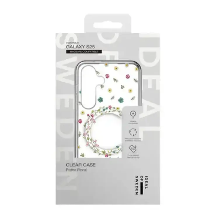 Ideal of Sweden Samsung S24/25  Clear Mid MagSafe Case Petite Floral