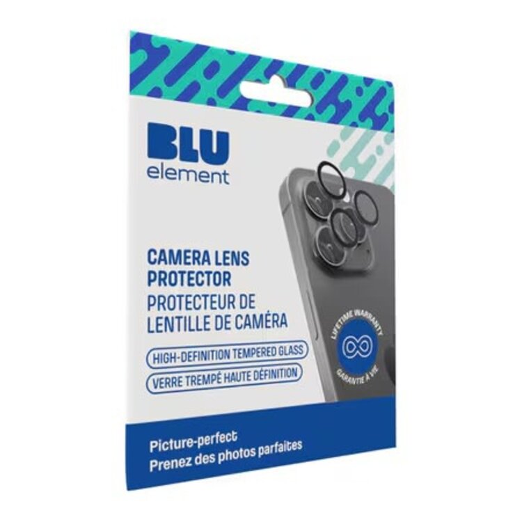 Blu Element iPhone 16e Aluminum 1 by 1 Lens Protector Black