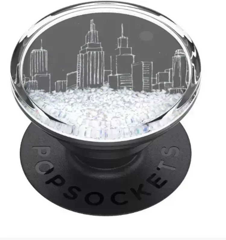 PopSockets PopGrip  Luxe Tidepool Snow Globe Cityscape