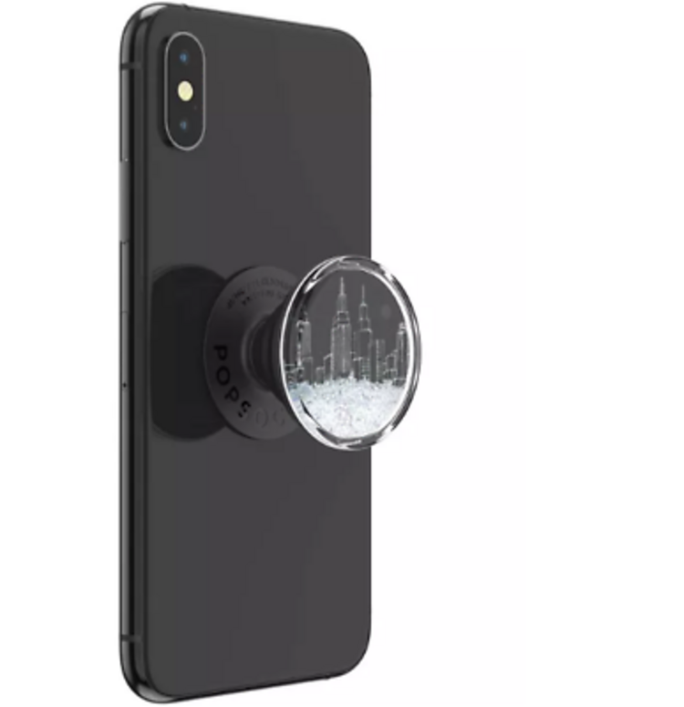 PopSockets PopGrip  Luxe Tidepool Snow Globe Cityscape