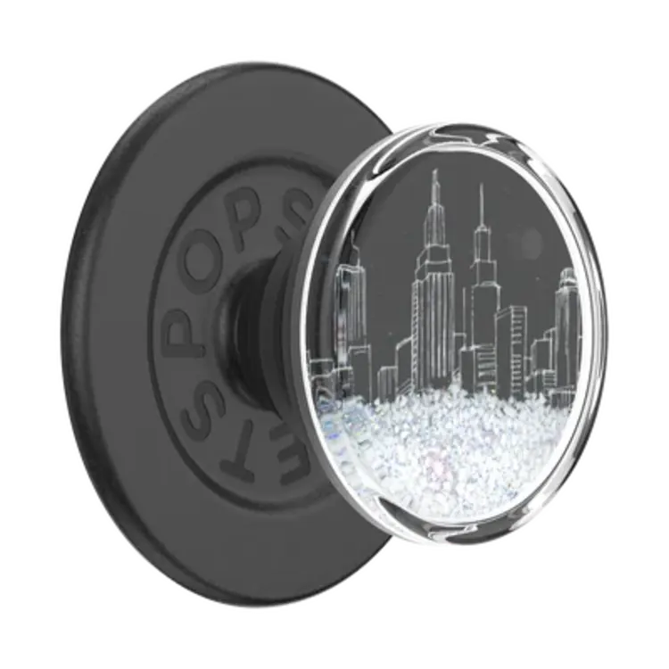 PopSockets PopGrip  Luxe Tidepool Snow Globe Cityscape