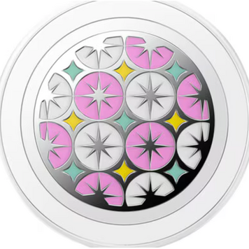PopSockets PopGrip MagSafe Round w/ Adapter Ring Enamel Atomic Wallpaper