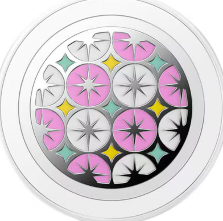 PopSockets PopGrip MagSafe Round w/ Adapter Ring Enamel Atomic Wallpaper