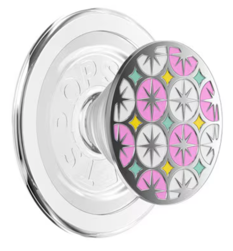PopSockets PopGrip MagSafe Round w/ Adapter Ring Enamel Atomic Wallpaper