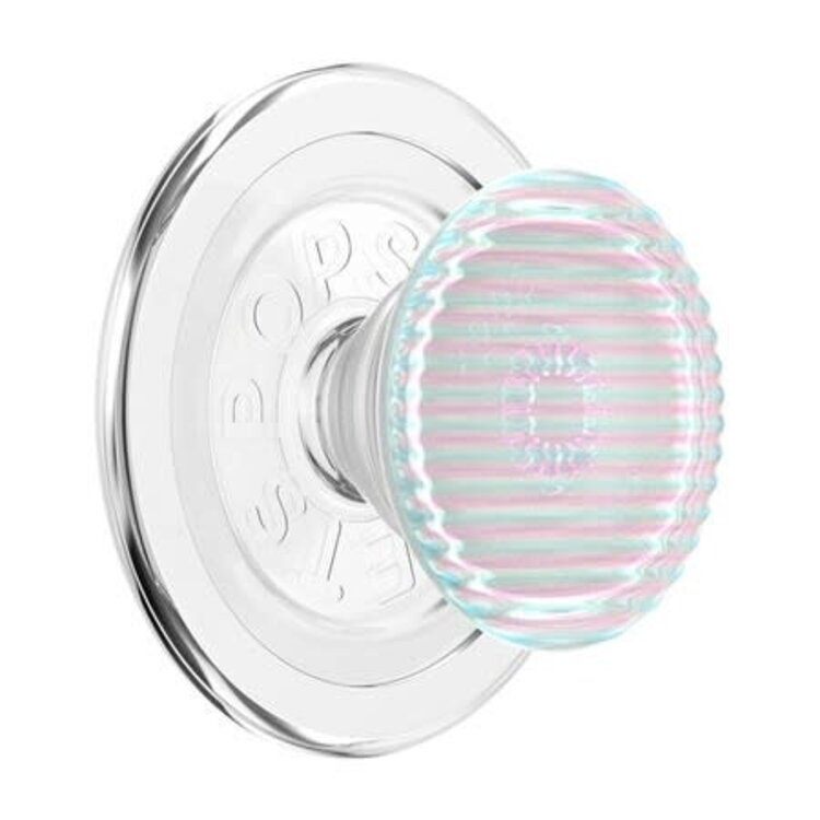 PopGrip MagSafe Round w/ Adapter Ring Fluted Opalescent