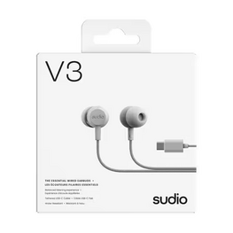 Sudio V3 Wired Earbuds White