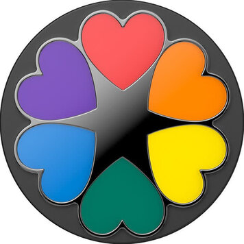 PopSockets PopGrip Spinner Pride Hearts