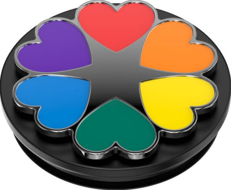 PopSockets PopGrip Spinner Pride Hearts