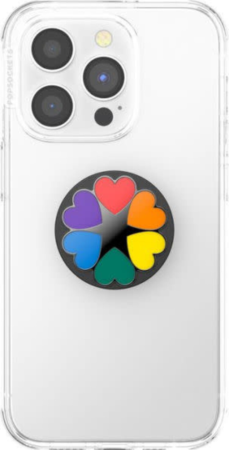 PopSockets PopGrip Spinner Pride Hearts