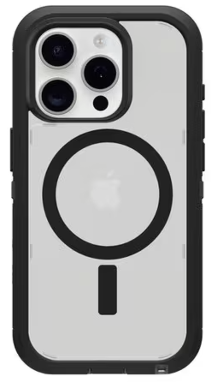 Otterbox iPhone 15 Pro Defender XT Clear Protective Case Dark Side