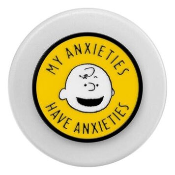 PopSockets PopGrip MagSafe Round w/Adapter Ring Enamel My Anxieties Have Anxieties