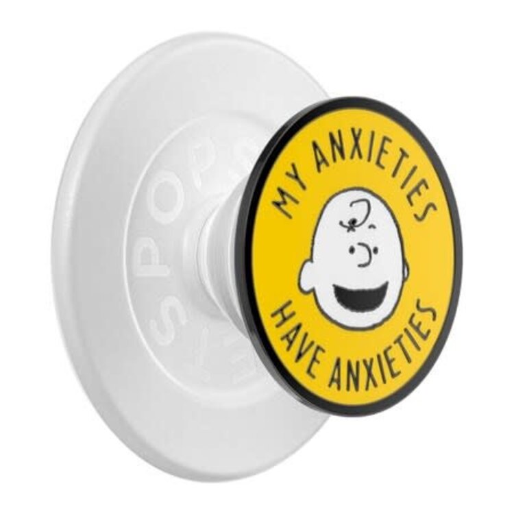 PopSockets PopGrip MagSafe Round w/Adapter Ring Enamel My Anxieties Have Anxieties