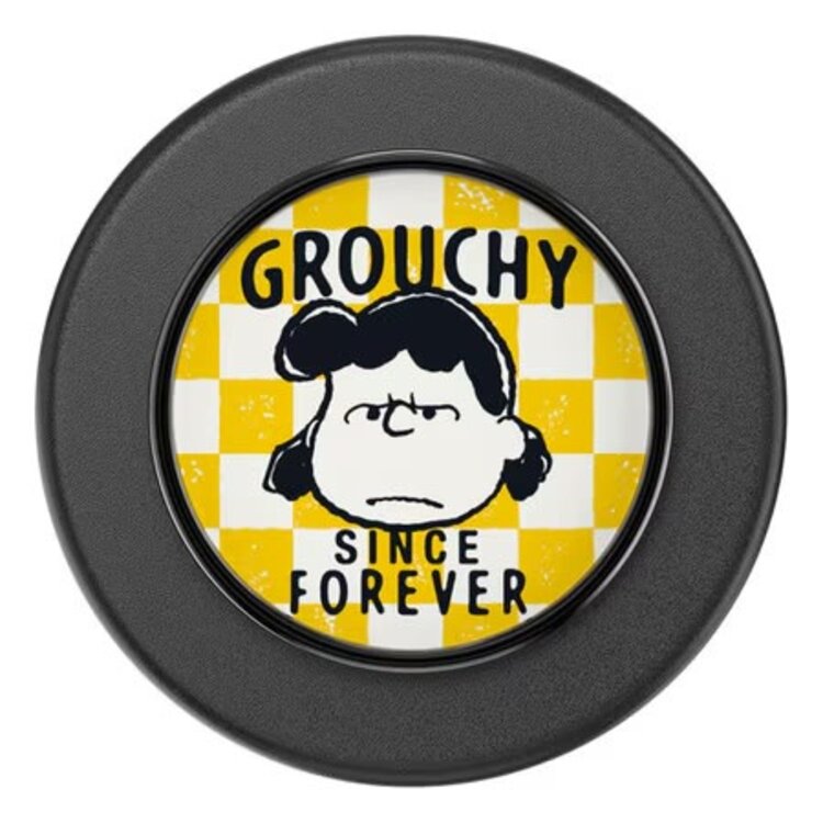 PopGrip  MagSafe Round w/ Adapter Ring Enamel Grouchy Lucy