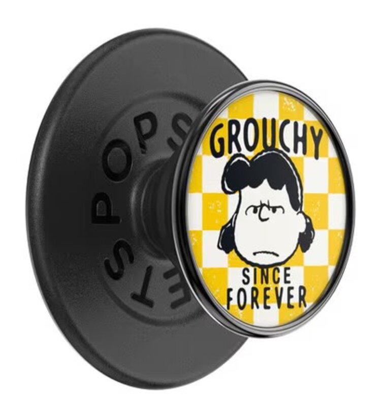 PopGrip  MagSafe Round w/ Adapter Ring Enamel Grouchy Lucy