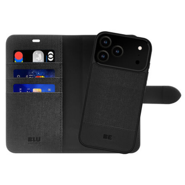 Blu Element iPhone 17 Pro Max Folio 2-in-1 MagSafe Case Black