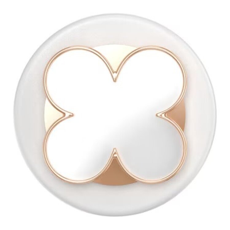 PopSockets PopGrip MagSafe Round w/ Adapter Enamel Clover Rose Gold
