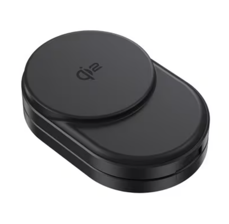 Blu Element Qi2 3-in-1 Foldable Wireless Charging Stand 15W MagSafe-Compatible Black