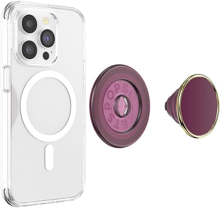 PopSockets PopGrip Enamel Red Red Wine Magsafe