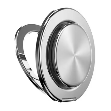 PopSockets PopGrip Kick Out for MagSafe Round with Adapter Radial Silver