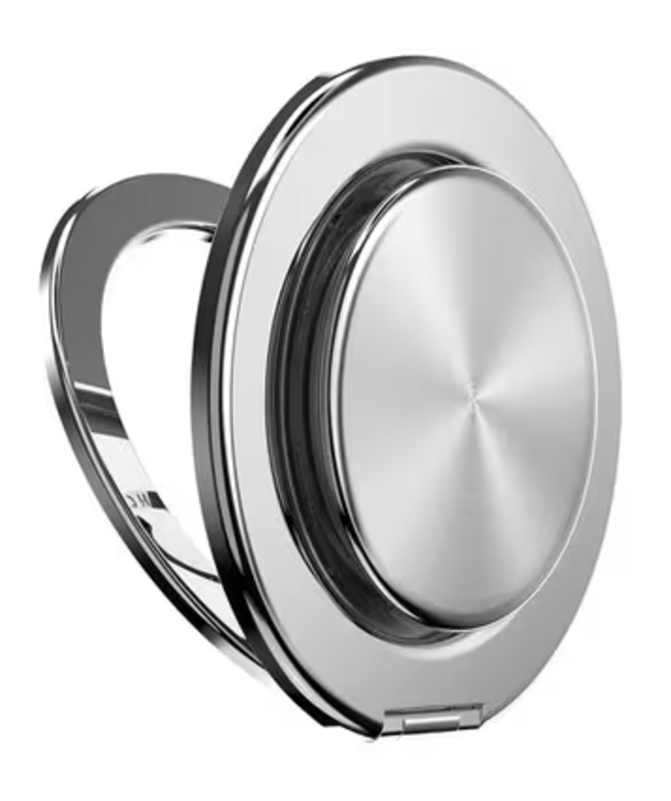 PopSockets PopGrip Kick Out for MagSafe Round with Adapter Radial Silver