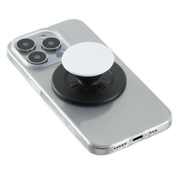 PopSockets PopGrip for MagSafe Round White on Black
