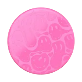 PopSockets PopGrip for MagSafe Round Smiley Melt on Black