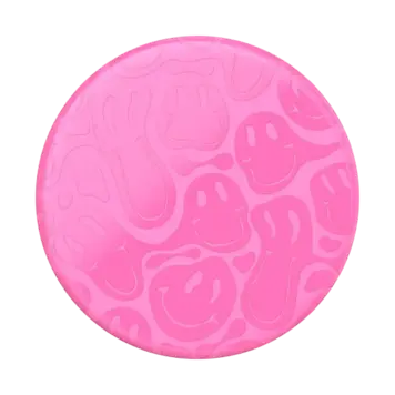 PopSockets PopGrip for MagSafe Round Smiley Melt on Black