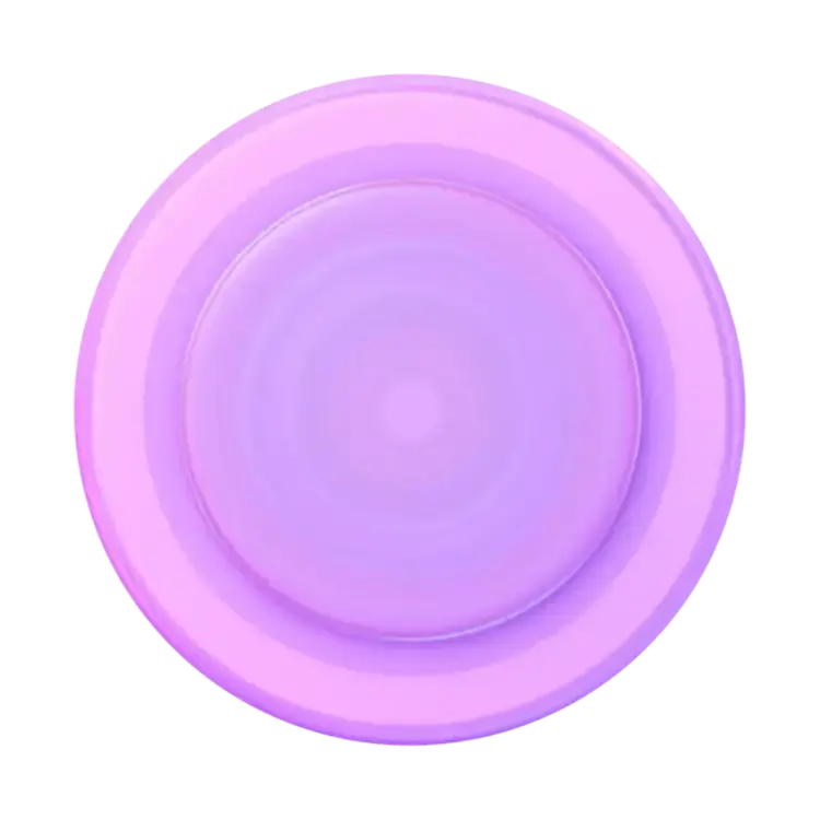 PopSockets PopGrip for MagSafe Round with Adapter Ring Pink Opalescent Translucent