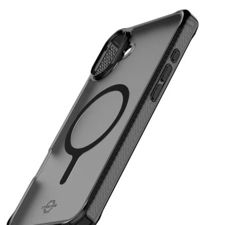ITSKINS iPhone 16 Hybrid_R Vapor MagSafe Case Smoke