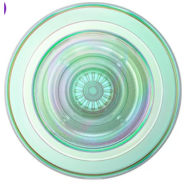 PopSockets PopGrip MagSafe Round w/  Adapter Iridescent Turq