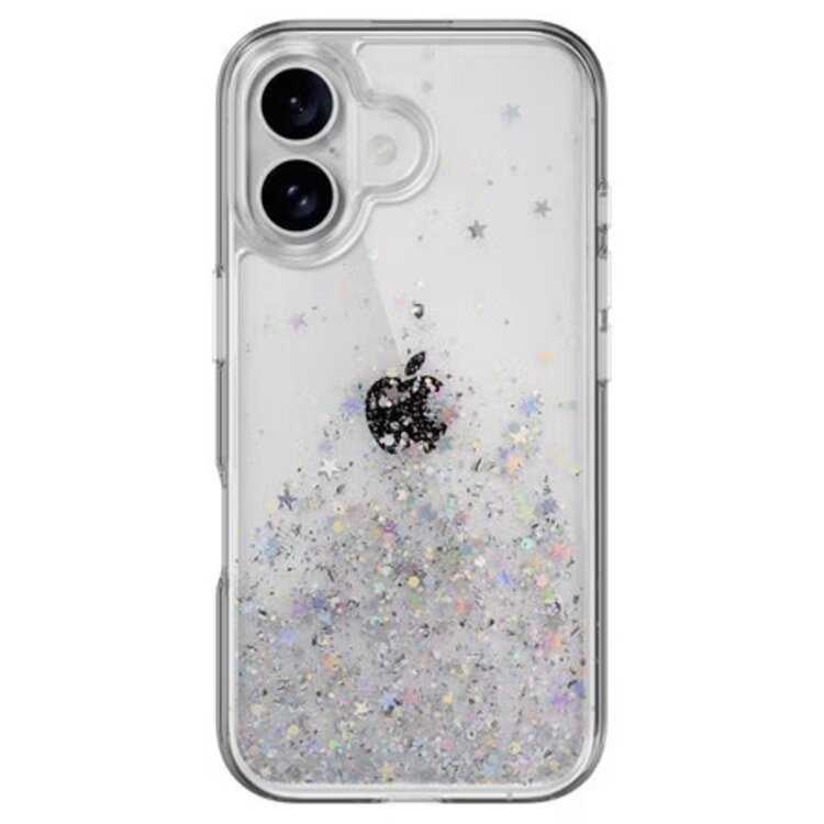 SwitchEasy iPhone 16 Starfield 3D Glitter Case Transparent