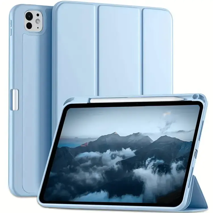 iPad Pro 11" M4 (2024) Smart Case w/Pencil Holder Blue