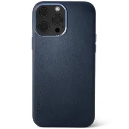 iPhone 13 Pro Max Decoded Full Grain Leather MagSafe Case - Navy