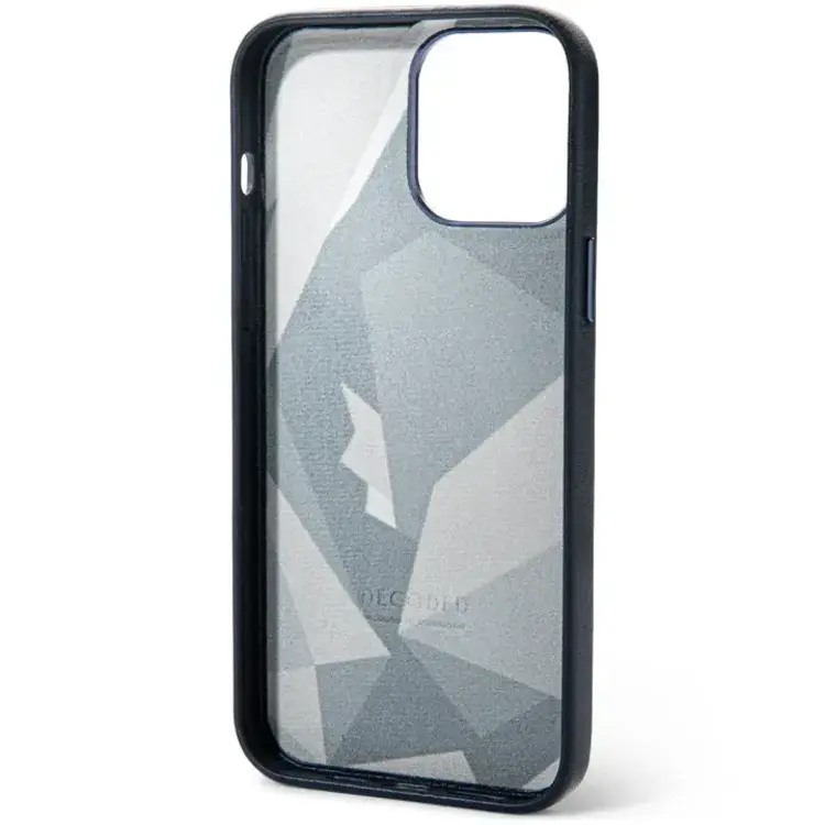 Decoded iPhone 13 Pro Max Decoded Full Grain Leather Magsafe Case - Navy