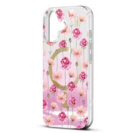 iPhone 17 Mirror MagSafe Case Rose Blush Floral
